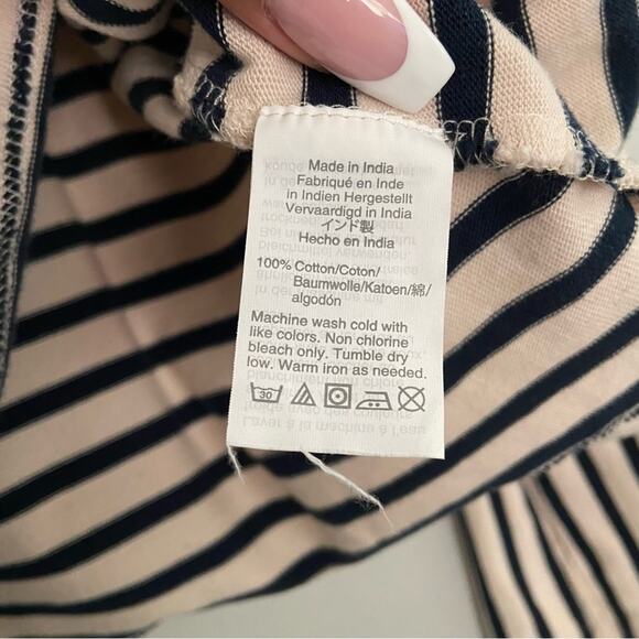 Madewell Stripe Play Ruffle Cuff Top Medium - Picture 7 of 7